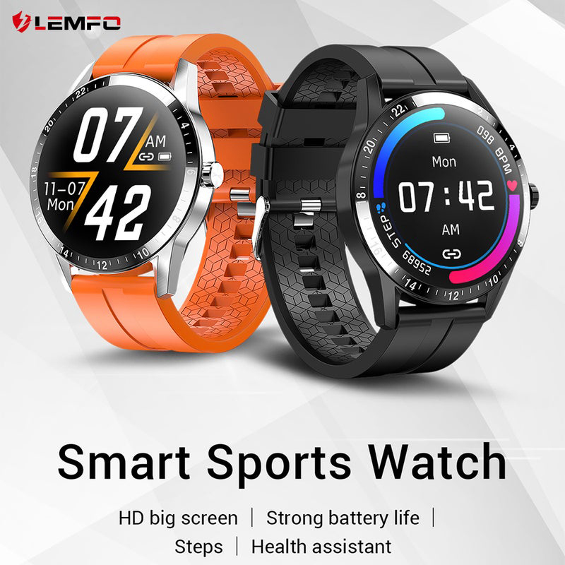 33mm G20 BT 4.0 HD Screen Multi-Sports Mode Smartwatch, Brown/Black