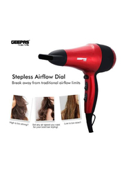 Geepas Hair Dryer with 2 Speed Control, 2200W, Red