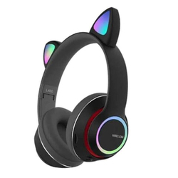 Cat Wireless/ Bluetooth On-Ear Headphone, Black