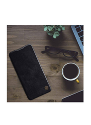Nillkin OnePlus 10 Pro 5G Qin Genuine Classic Leather Mobile Phone Flip Case Cover, Black