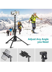 Selfie Stick Tripod for Apple iPhone & Android Phones, Black