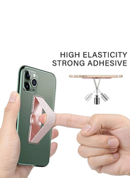 Elastic Finger Mount Mobile Phone Grip Holder for Smartphones & Tablets, 4 Pieces, Multicolour