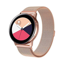Replacement Stainless Steel Strap Band For Samsung Active/Active 2 20mm, Rose Gold