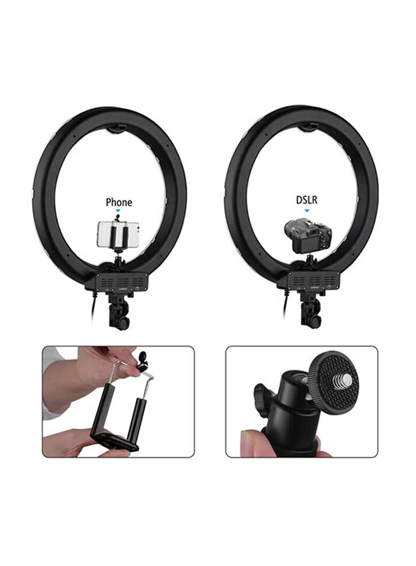 Andoer LED Video Light Dimmable Photography Ring Fill Light Set, Multicolour