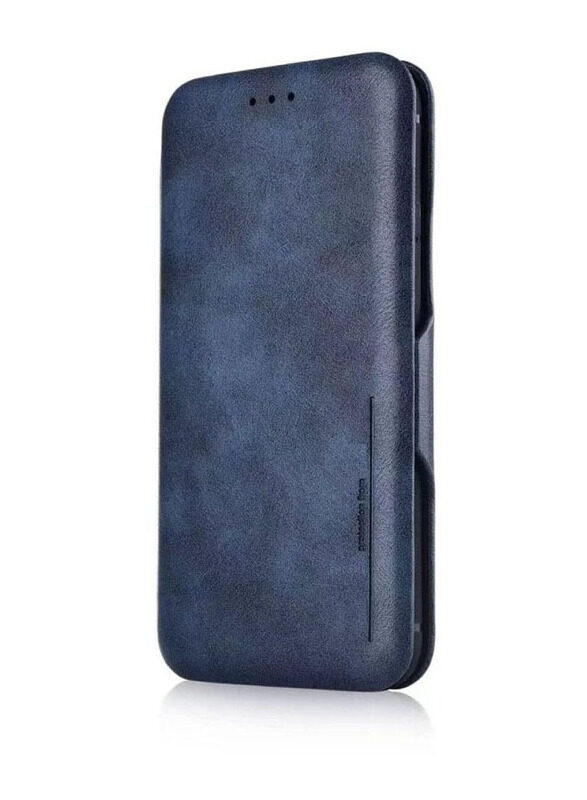 

Olliwon Apple iPhone 14 Plus Protective Smart PU Leather Card Holder with Auto Magnetic Closure Mobile Phone Case Cover, Blue