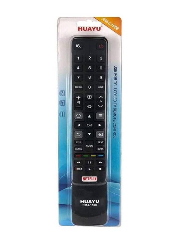 Huayu Replacement Remote Control for TCL Smart LCD LED TV, Black