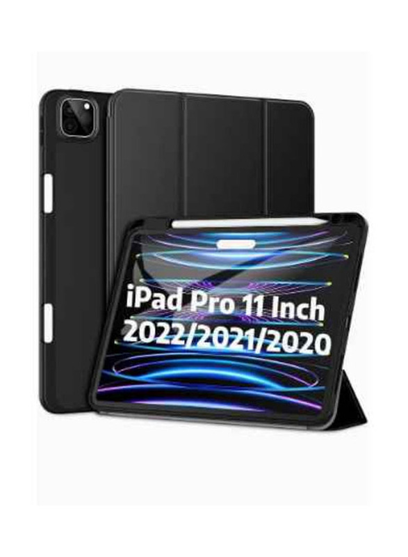 Dux Ducis Apple iPad Pro 2022/2021/2020 TPU Mobile Phone Case Cover With Pen Holder, Black