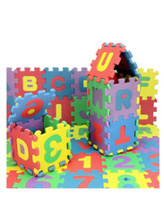 XiuWoo 36-Piece Kids Foam Puzzle Floor Play Mat with Alphabet and Numbers Tiles