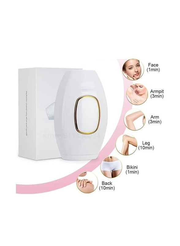 Arabest Hair Removal Device Laser Epilator, White