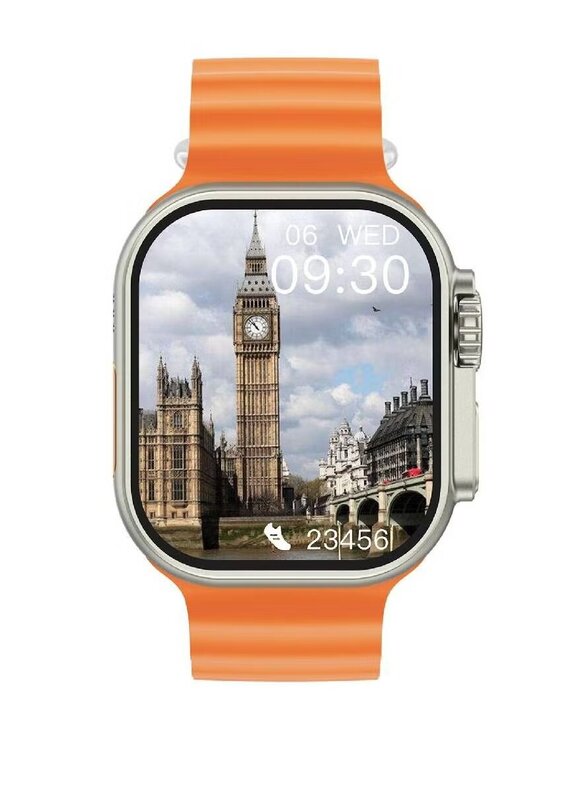 Series 8 49mm Bluetooth Wireless Charge Fitness Smartwatch, Orange