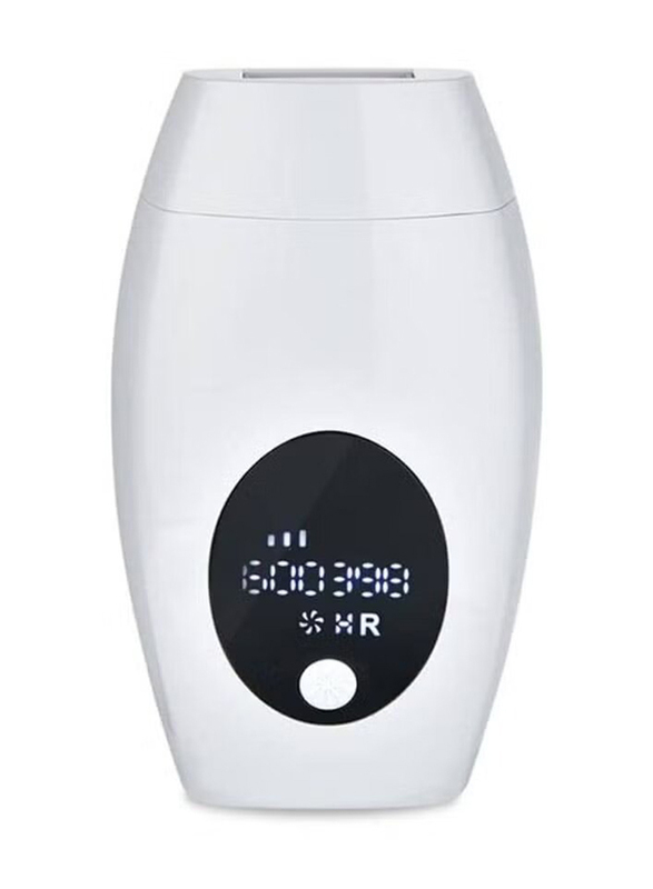 XiuWoo Permanent Painless Upgrade To 600000 Flashes And 8 Energy Levels Facial Body Professional Laser Hair Removal, White