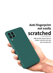 Zoomee Samsung Galaxy M33 5G Protective Silicone Flexible Camera Protection Slim Ultra Soft Back Mobile Phone Case Cover, Green