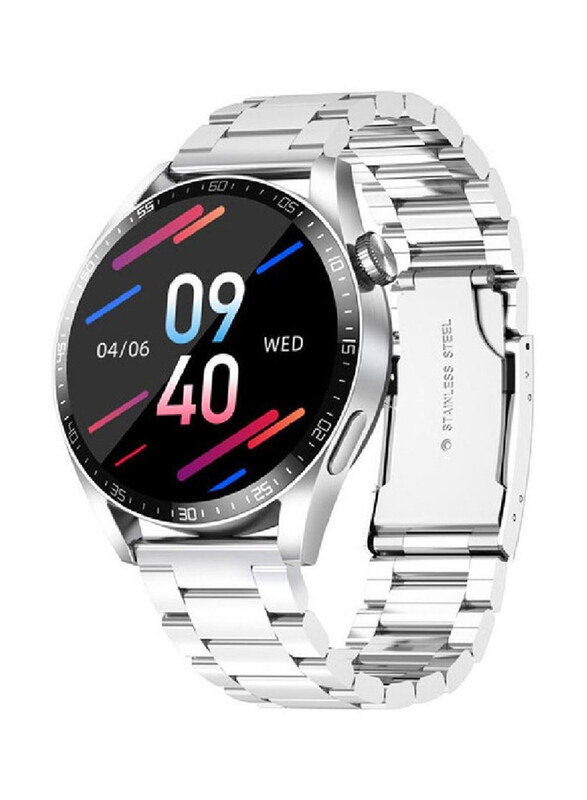 

Zoomee Stainless Steel Fitness Watch Ip67 Waterproof Activity Tracker With Heart Rate Smartwatch, Silver