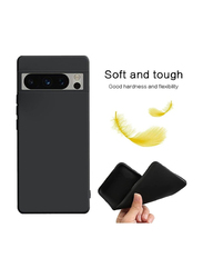 Olliwon Google Pixel 8 Pro Protective Flexible Silicone TPU Slim Ultra Mobile Phone Back Case Cover, Black