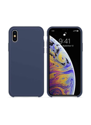 Apple iPhone XS Silky-Soft touch Full Body Protective Mobile Phone Case Cover, Blue