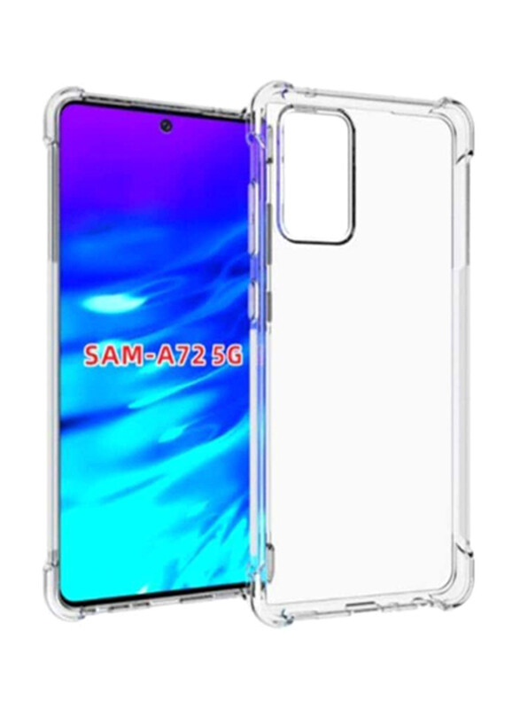 

Generic Samsung Galaxy A72 Protective Silicone Mobile Phone Back Case Cover, Transparent