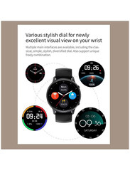 LW Blood Oxygen Bluetooth Calling Fitness Bracelet 7 Days Long Battery Life Smartwatch, Black