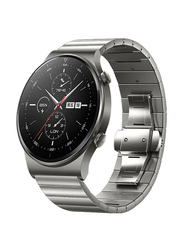 Stainless Steel Replacement Band for Huawei Watch GT2 Pro, Silver