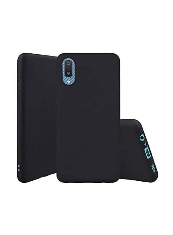 Protective Soft Silicone Case Cover for Samsung M02s, Black