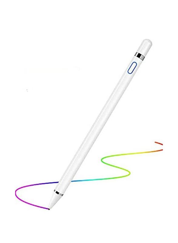 Rechargeable Stylus Pen for Mobile Phone & Tablet, White