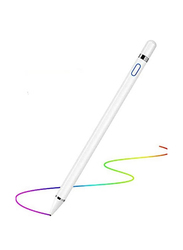 Rechargeable Stylus Pen for Mobile Phone & Tablet, White