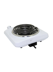 XiuWoo Electric Single Spiral Hot Plate with Overheat Protection, White