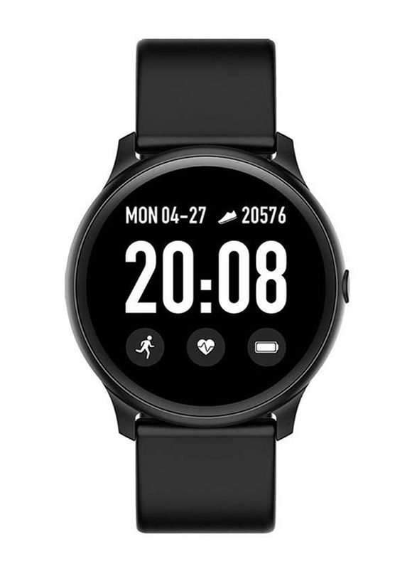 Wownect Smartwatch Fitness Tracker with Body Temperature, Black