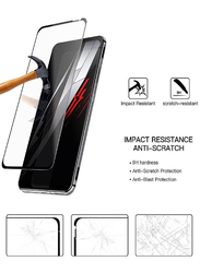 Red Magic 6 Full Coverage Protector HD Clear Bubble Free Tempered Glass Screen Protector, Clear