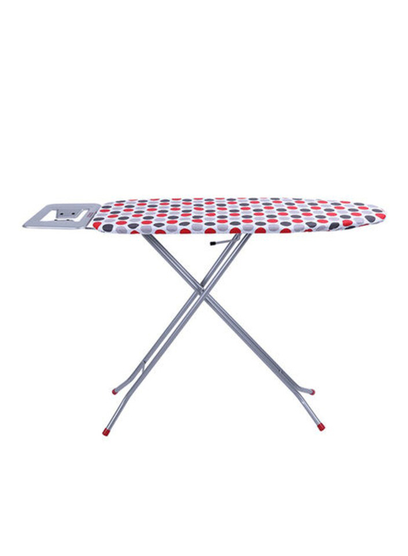 Delcasa Portable Ironing Board, 97 x 34cm, Silver/White