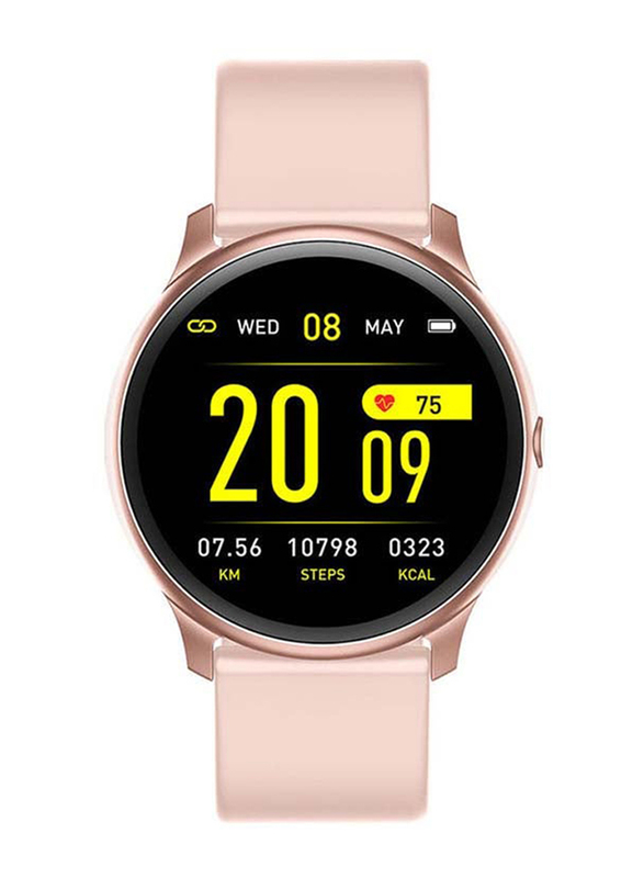 Wownect Smartwatch Fitness Tracker with Body Temperature, KW19 Pro, Pink