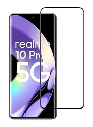 HYX Realme 10 Pro 5G 9H Hardness Full Glue HD Clarity Bubble Free Tempered Glass Screen Protector, Clear