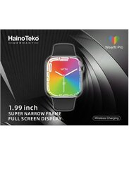 Haino Teko Germany Full Touch IP68 Waterproof Bluetooth Smartwatch. Black