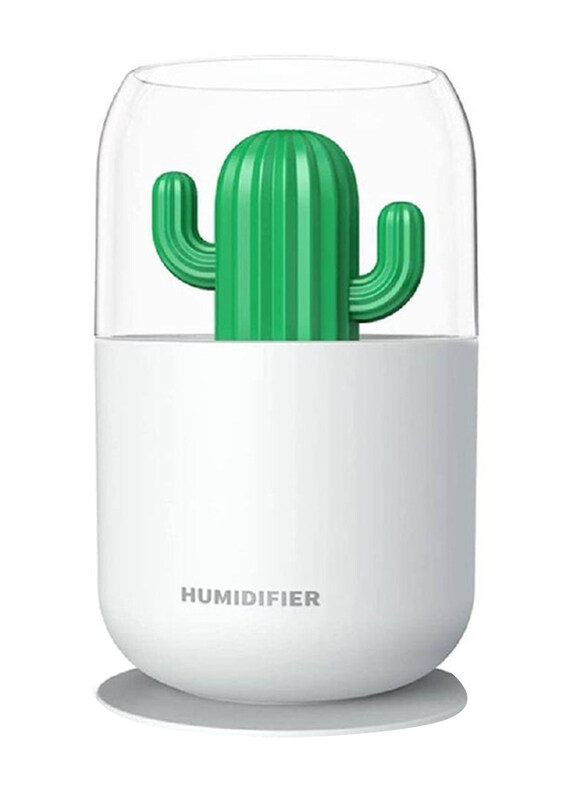 

XiuWoo Air Purifier Cactus Cool Mist Humidifier, White