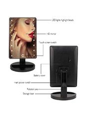 Touch Screen Lightning Vanity Makeup Mirror With Led Lights, Black