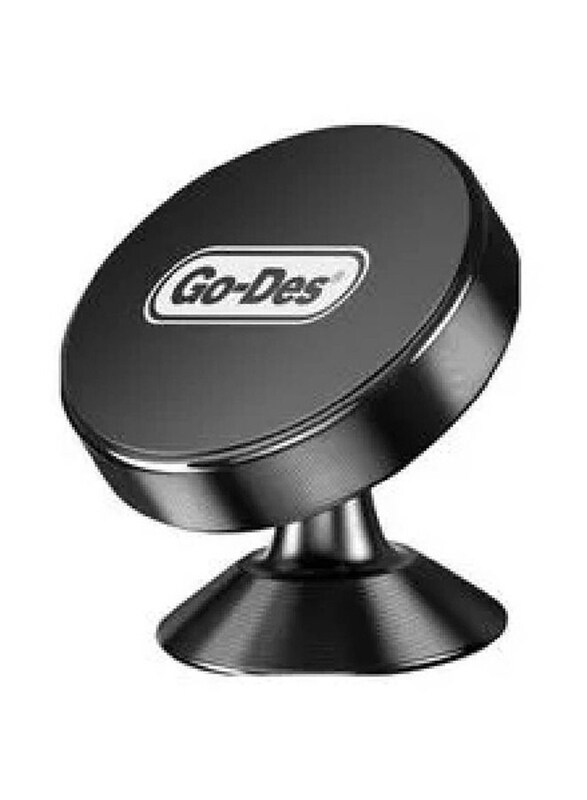 

Go-Des Adjustable Dashboard Magnetic Car Phone Holder/Mount, Black