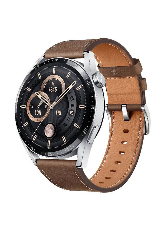 

ICS Replacement High Quality Leather Strap for Xiaomi Watch S1 Pro, Brown