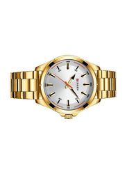 Curren Analog Watch for Men with Stainless Steel, Water Submerge Resistant, 8320, Gold-White