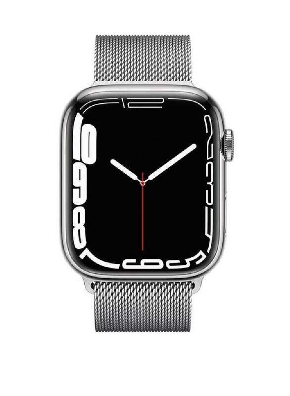 

Generic Touch Screen 44mm Smartwatch Unisex, Heart Rate Monitor, Silver