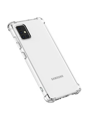 Samsung A51 Protective Shock-Absorption Bumper Soft Transparent Mobile Phone Case Cover, Clear