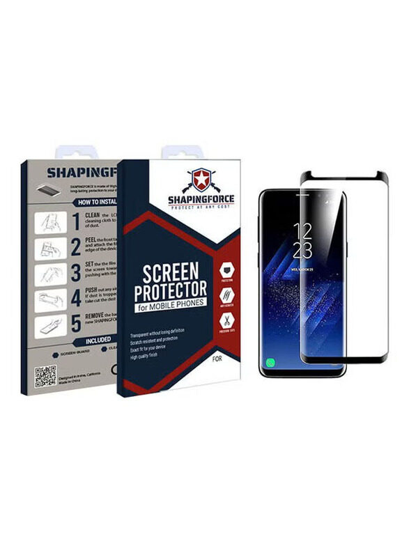 

Shapingforce Samsung Galaxy S9+ Screen Protector, Clear/Black