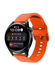 Soft Silicone Replacement Strap for Huawei Watch 3, Orange