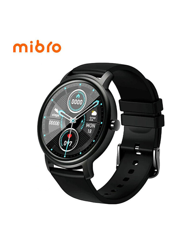 Mibro Air Intelligent Heart Rate Monitor 12 Sports Mode Smartwatch, Black