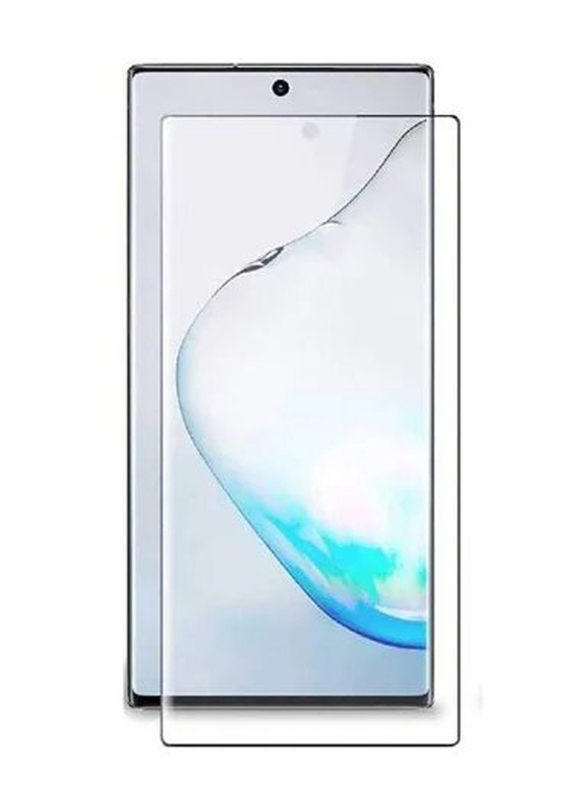 Samsung Galaxy Note 10 Full Glue Tempered Glass Screen Protector, Clear/Black