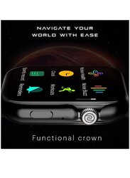 KKmoon Germany Full Touch Screen Stainless Steel Smartwatch, Black