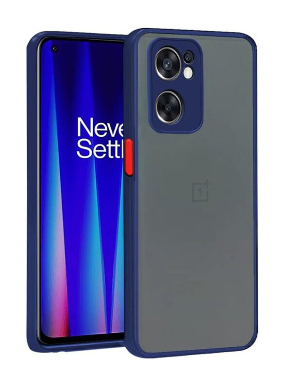 

Olliwon OnePlus Nord CE 2 5G Protective Shockproof Camera Protection Anti-Slip Matte Back Mobile Phone Case Cover, Blue