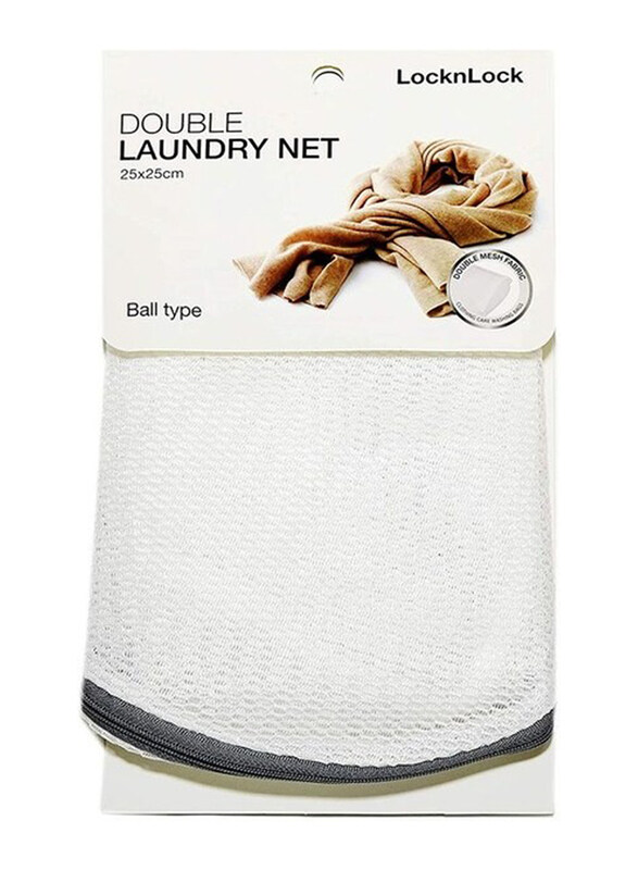 

LocknLock Double Laundry Net- Ball Type, 25x25cm, White