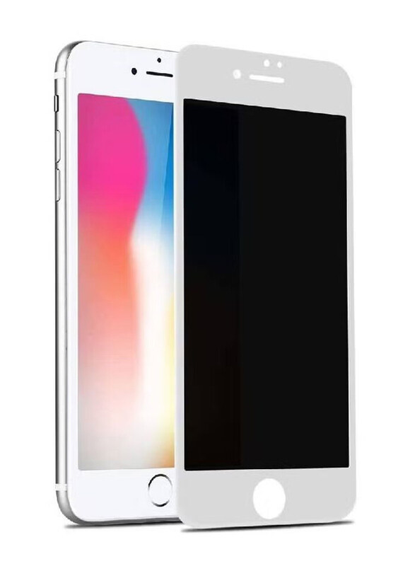 

Generic Apple iPhone 8 Privacy Full-Screen Tempered Glass Screen Protector, White/Black