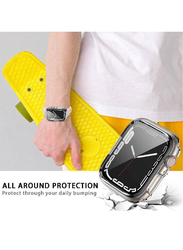 2-Pack TPU Anti Scratch Bumper Protector Smartwatch Case Cover for Apple iWatch 42mm/44mm, Clear