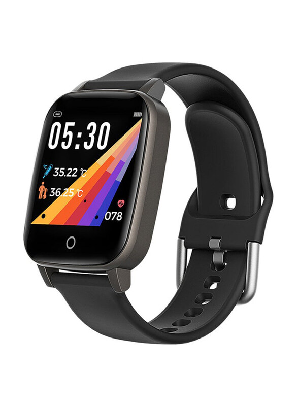 T1S 1.3" Sport Fitness Intelligent Smartwatch with Colour Screen, V7511B_P, Black