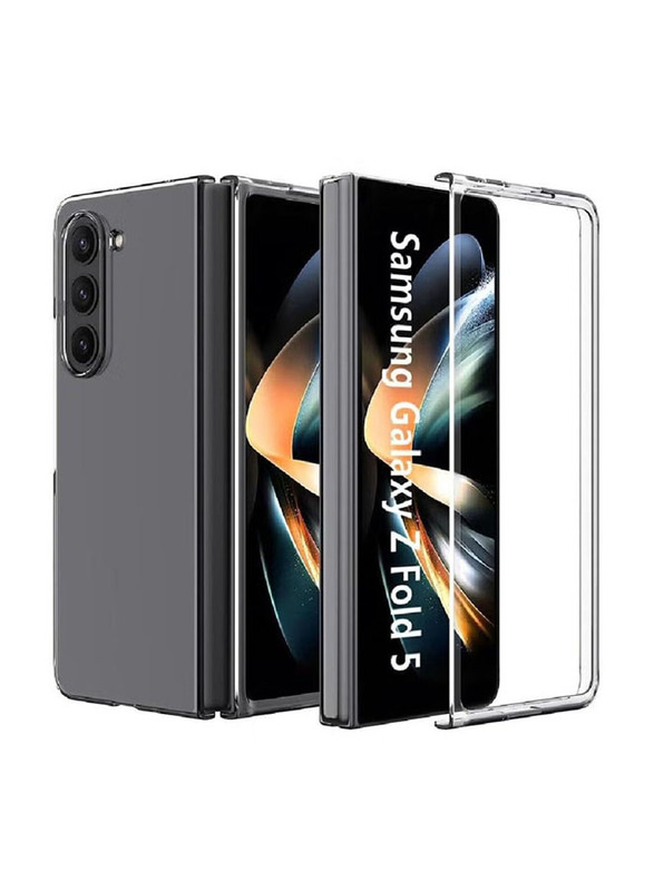 

Case Me Samsung Galaxy Z Fold 5 5G Transparent Hard Thin PC Lightweight Protective Mobile Phone Case Cover, Clear